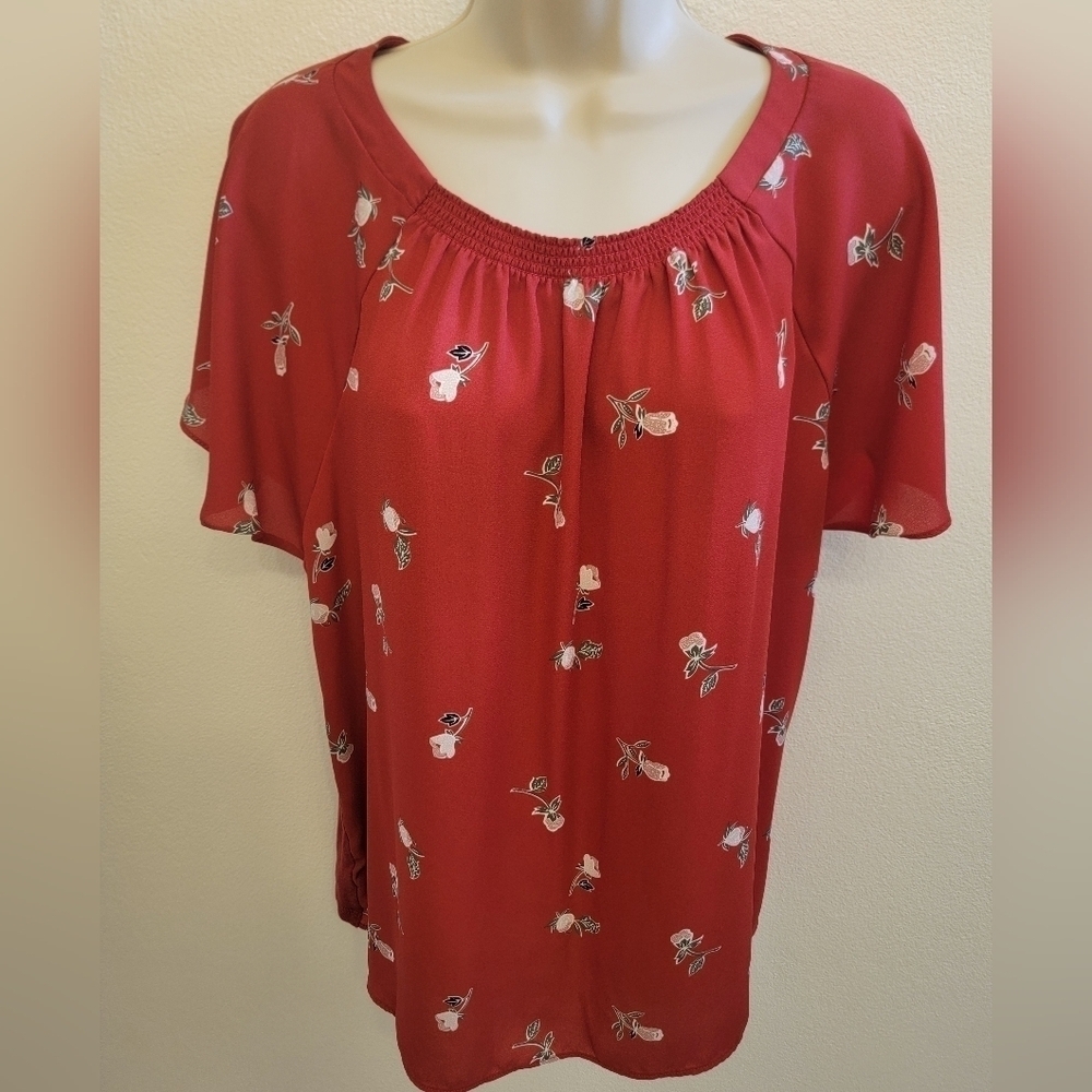 EUC Loft Ladies Short Sleeve Blouse